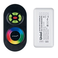 Контроллер для RGB светодиодной ленты Uniel ULC-G10-RGB BLACK 12/24В ПДУ картинка 